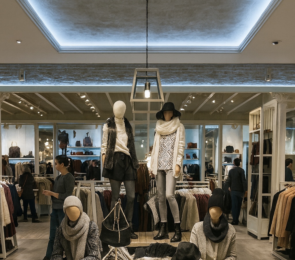 Fashion boutique interior and display — visual reference
